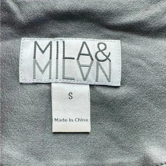 Mila & Milan Black Fringe Faux Leather Jacket Size Small - Picture 5 of 6